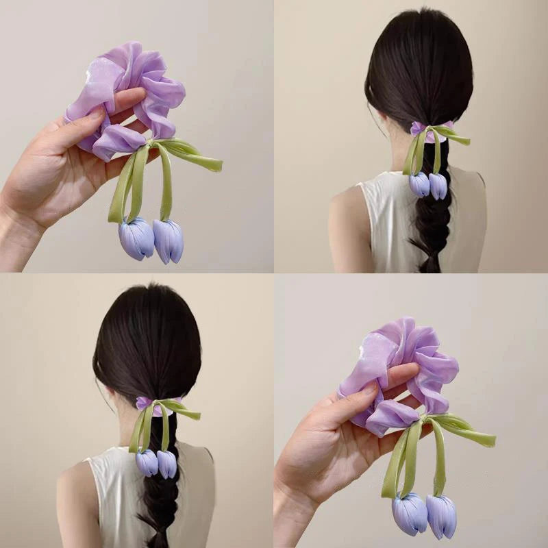 Korean Fashion Sweet Ribbon Tulip Headband
